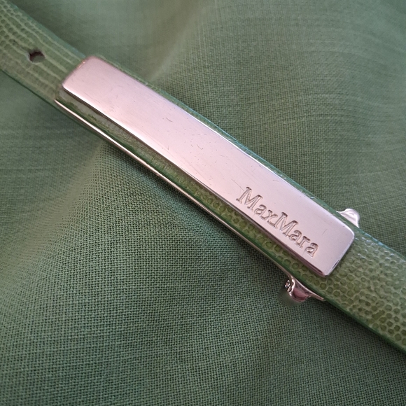 Max Mara Green Sheath Dress With Belt - Picture 6 of 15